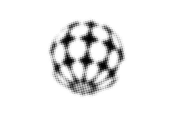 3D Shape Black Stars Dot Halftone Graphics for Crafters & Illustrations