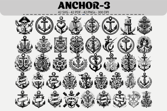 Anchor Vector Clipart – 42 Designs for Bold Branding & Visual Impact