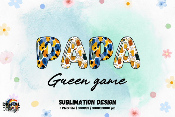 Eco-Living Papa - Sublimation: Nature-Inspired Graphics for Local Branding