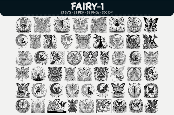 Fairy Clipart Collection – 53 Designs for Crafters & Handmade Sellers