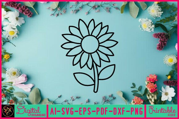 Floral Line Art SVG Graphics for Bloggers & Digital Publishers