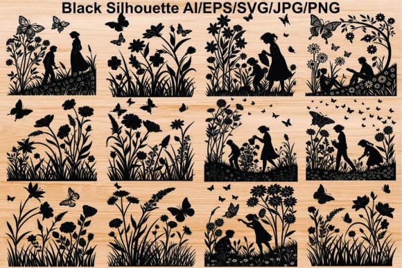Gardening People Silhouettes: A Designer’s Review of This Nature-Inspired Graphic Set