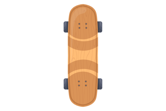 Skateboard Top View Graphics: A Fresh Editorial Illustration for Visual Storytelling