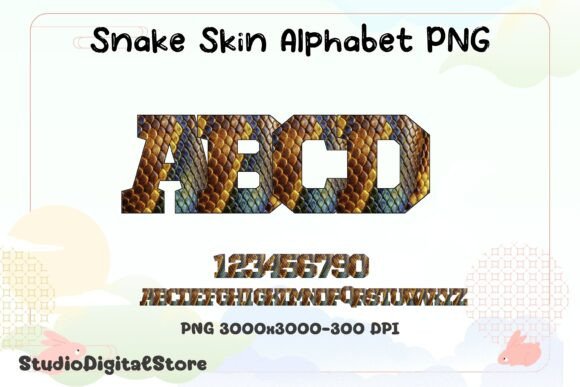 Snake Skin Alphabet PNG: Bold Graphics for Striking Editorial Design