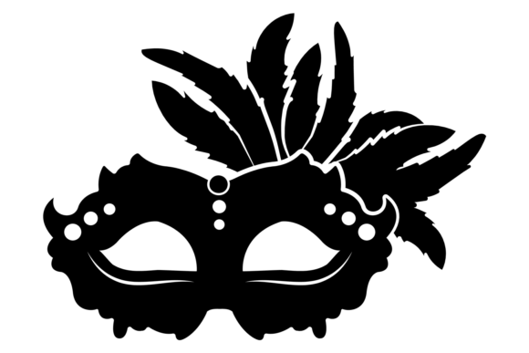 Venetian Mask. Black Festive Italian Dec – Elegant Graphics for Boutique Branding