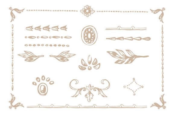 Vintage Wedding Decor Elements Clipart: Elegant Graphics for Local Business Branding