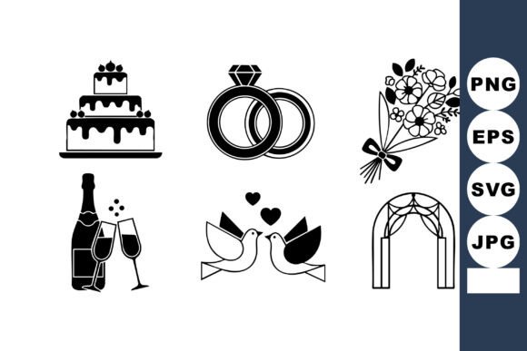 Wedding Symbols Vector Set Review for Real Embroidery Projects
